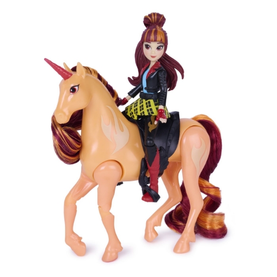 Imagine UNICORN ACADEMY SET FOC DE TABARA CU PAPUSA VALENTINA SI UNICORNUL CINDER CU ACCESORII