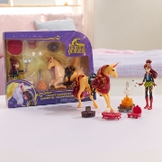 Imagine UNICORN ACADEMY SET FOC DE TABARA CU PAPUSA VALENTINA SI UNICORNUL CINDER CU ACCESORII