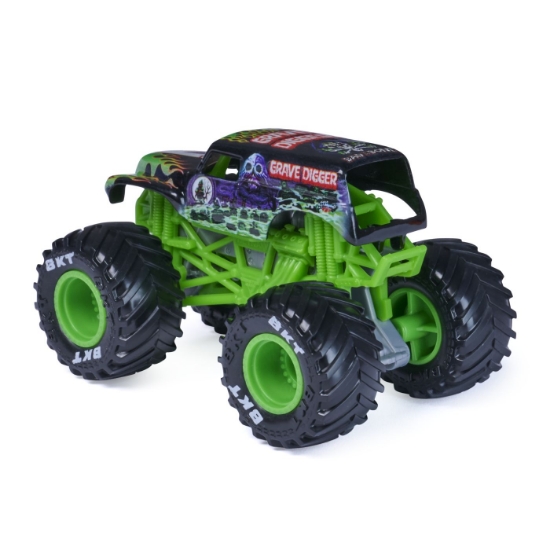 Imagine MONSTER JAM LEGACY TRUCKS MASINUTA METALICA GRAVE DIGGER SCARA 1 LA 64