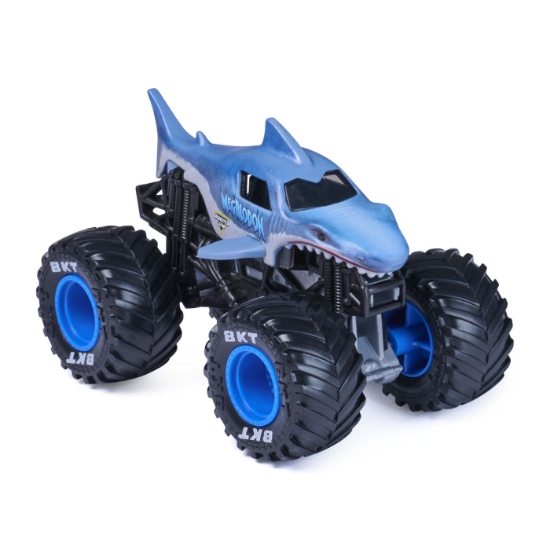Imagine MONSTER JAM LEGACY TRUCKS MASINUTA METALICA MEGALODON SCARA 1 LA 64