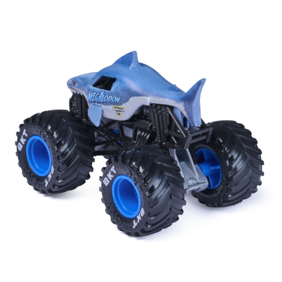 Imagine MONSTER JAM LEGACY TRUCKS MASINUTA METALICA MEGALODON SCARA 1 LA 64