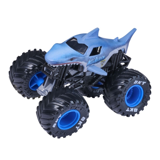 Imagine MONSTER JAM LEGACY TRUCKS MASINUTA METALICA MEGALODON SCARA 1 LA 64