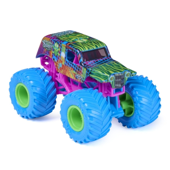 Imagine MONSTER JAM CYBERFLARE MASINUTA METALICA SON UVA DIGGER SCARA 1 LA 64