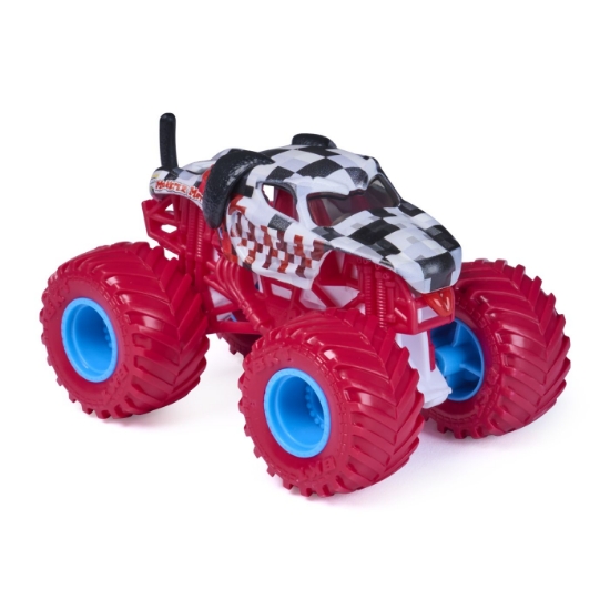 Imagine MONSTER JAM PIXEL PUNKS MASINUTA METALICA MONSTER MUTT DALMATIAN SCARA 1 LA 64