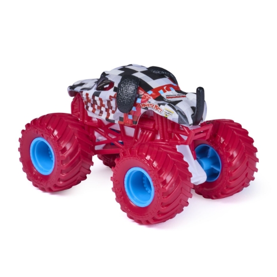 Imagine MONSTER JAM PIXEL PUNKS MASINUTA METALICA MONSTER MUTT DALMATIAN SCARA 1 LA 64
