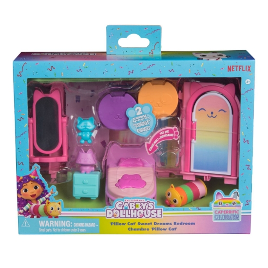 Imagine GABBYS DOLLHOUSE CAMERA DELUXE DORMITORUL LUI PILLOW CAT