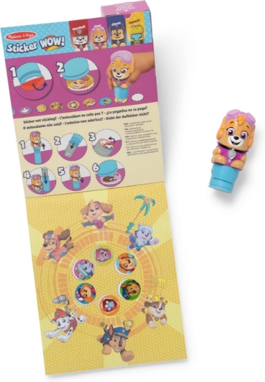 Imagine MELISSA AND DOUG STICKER WOW PATRULA CATELUSILOR SET DE JOACA AUTOCOLANTE SI STAMPILA SKYE