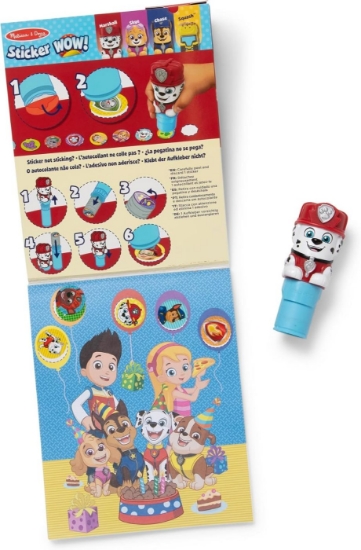 Imagine MELISSA AND DOUG STICKER WOW PATRULA CATELUSILOR SET DE JOACA AUTOCOLANTE SI STAMPILA MARSHALL