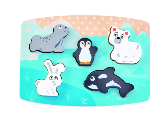 Imagine HAPE PUZZLE TACTIL - ANIMALELE POLARE