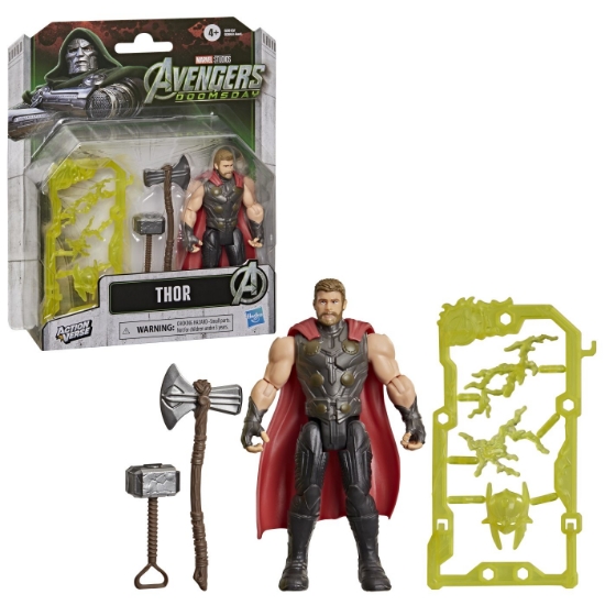Imagine MARVEL AVENGERS DOOMSDAY ACTION VERSE SET FIGURINA THOR SI ACCESORII