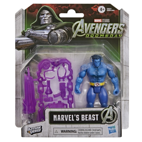 Imagine MARVEL AVENGERS DOOMSDAY ACTION VERSE SET FIGURINA MARVELS BEAST SI ACCESORII
