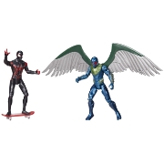 Imagine MARVEL SPIDER MAN SET 2 FIGURINE MILES MORALES VS MARVELS VULTURE 
