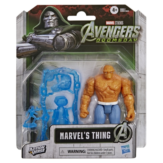 Imagine MARVEL AVENGERS DOOMSDAY ACTION VERSE SET FIGURINA THE THING SI ACCESORII