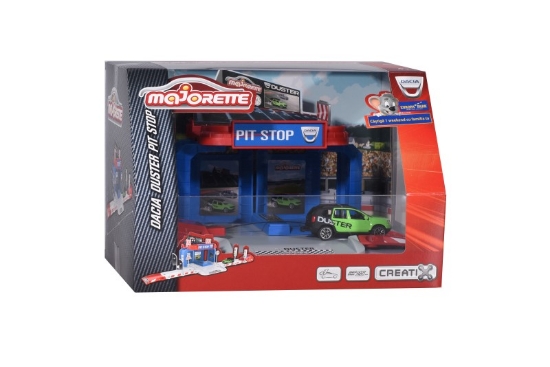 Imagine MAJORETTE CREATIX GARAJ DACIA DUSTER CU MASINA