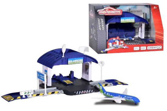 Imagine MAJORETTE CREATIX AEROPORT CU HANGAR SI AVION