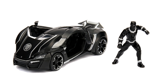 Imagine MASINUTA MARVEL AVENGERS LYKAN HYPERSPORT BLACK PANTHER SCARA 1 LA 24