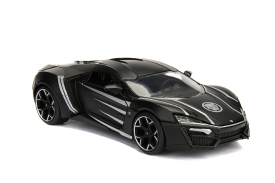 Imagine MASINUTA MARVEL AVENGERS LYKAN HYPERSPORT BLACK PANTHER SCARA 1 LA 24