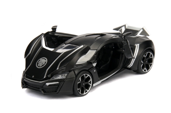 Imagine MASINUTA MARVEL AVENGERS LYKAN HYPERSPORT BLACK PANTHER SCARA 1 LA 24