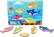 Imagine BABY SHARK PUZZLE DIN LEMN MUZICAL 5 PIESE