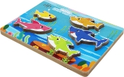 Imagine BABY SHARK PUZZLE DIN LEMN MUZICAL 5 PIESE