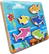 Imagine BABY SHARK PUZZLE DIN LEMN MUZICAL 5 PIESE
