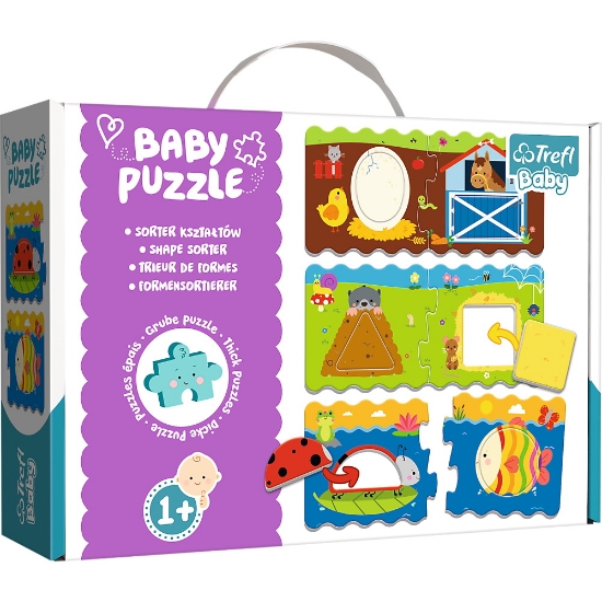 Imagine PUZZLE TREFL BABY CLASIC SORTEAZA FORMELE 12 PIESE