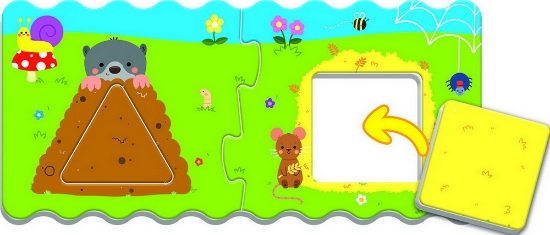 Imagine PUZZLE TREFL BABY CLASIC SORTEAZA FORMELE 12 PIESE