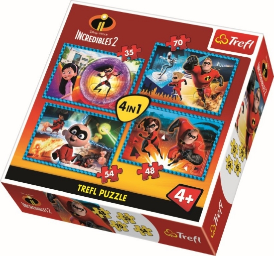 Imagine PUZZLE TREFL 4IN1 FAMILIA INCREDIBILA