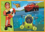 Imagine PUZZLE TREFL 4IN1 POMPIERUL SAM IN ACTIUNE