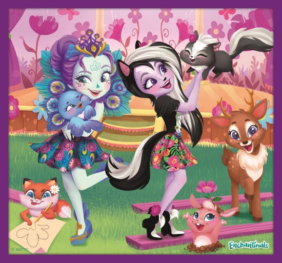 Imagine PUZZLE TREFL 10IN1 AVENTURILE ENCHANTIMALS