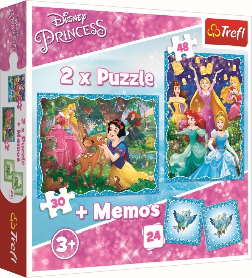 Imagine PUZZLE TREFL 2IN1 MEMO MINUNATA LUME A PRINTESELOR