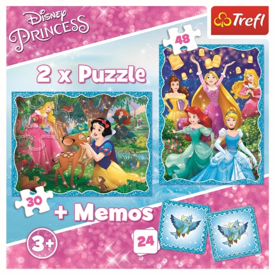 Imagine PUZZLE TREFL 2IN1 MEMO MINUNATA LUME A PRINTESELOR