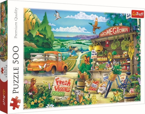 Imagine PUZZLE TREFL 500 DIMINEATA LA TARA