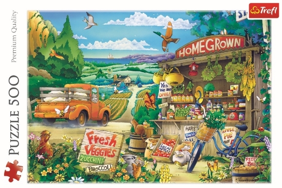 Imagine PUZZLE TREFL 500 DIMINEATA LA TARA
