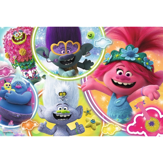 Imagine PUZZLE TREFL 24 MAXI LUMEA MUZICALA A TROLILOR