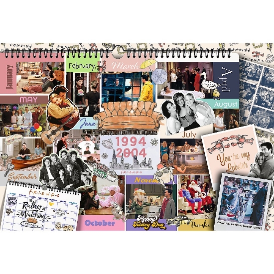Imagine PUZZLE TREFL 1500 FRIENDS PAGINI DIN CALENDAR