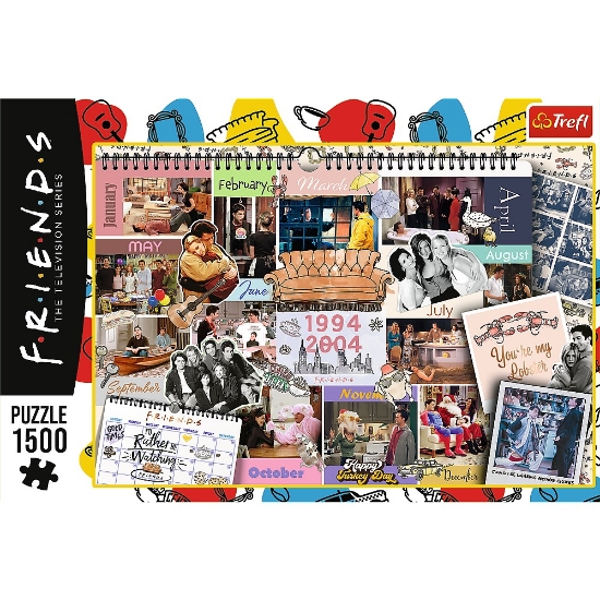 Imagine PUZZLE TREFL 1500 FRIENDS PAGINI DIN CALENDAR