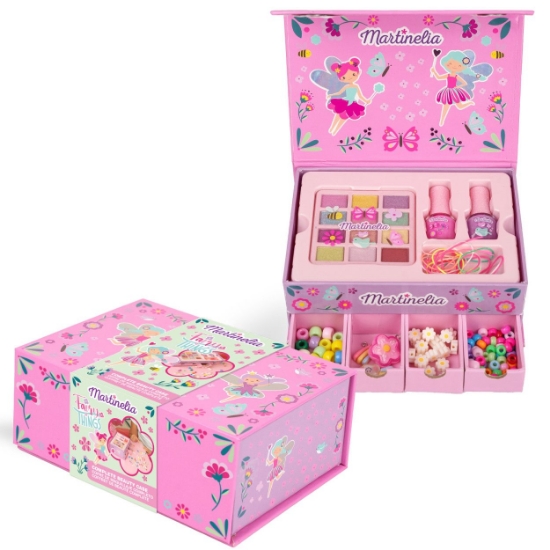 Imagine MARTINELIA FAIRY THINGS TRUSA COMPLETA MACHIAJ IN CUTIE CU 2 COMPARTIMENTE 