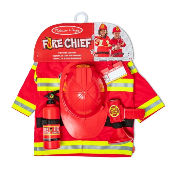 Imagine MELISSA AND DOUG COSTUM POMPIER