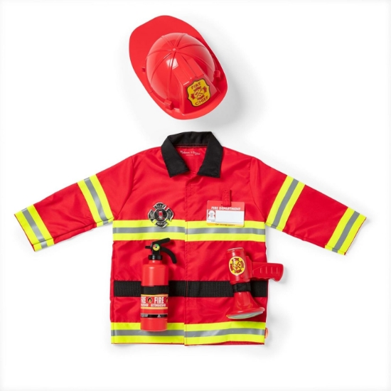 Imagine MELISSA AND DOUG COSTUM POMPIER